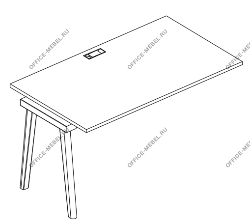 Секция стола рабочей станции АЛ 9025-1 на Office-mebel.ru