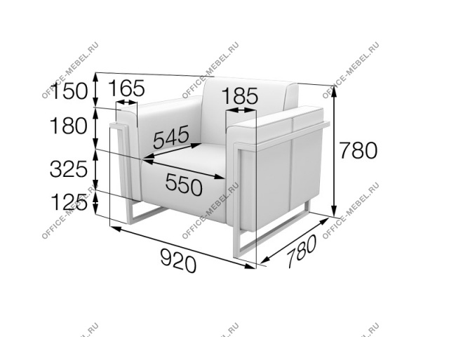 Мягкая мебель для офиса Кресло Dk1 на Office-mebel.ru