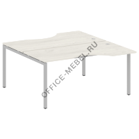 Рабочая станция криволинейная на П-образном м/к 40БП.РАС-СА-2.1 на Office-mebel.ru