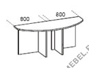 Брифинг-приставка к 2-м столам Karstula F0170 на Office-mebel.ru