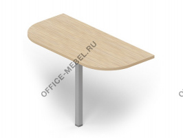 Полукруглый приставной элемент (опора квадратного сечения) UCPE125 на Office-mebel.ru