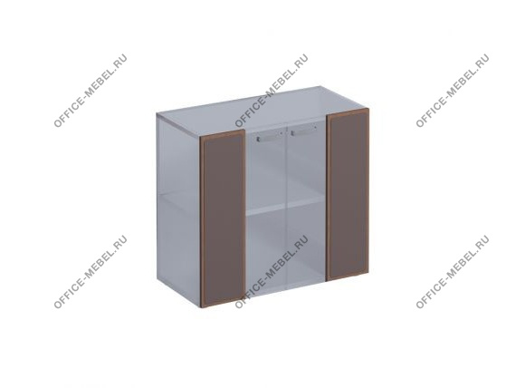 Двери из прозрачного стекла со вставкой TT80/90 на Office-mebel.ru
