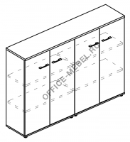 Шкаф средний комбинированный закрытый (топ ДСП) МР 9492 на Office-mebel.ru