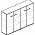 Шкаф средний комбинированный закрытый (топ ДСП) МР 9492 на Office-mebel.ru 1