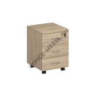 Тумба выкатная 3-ящичная с центральным замком ФР 212 на Office-mebel.ru