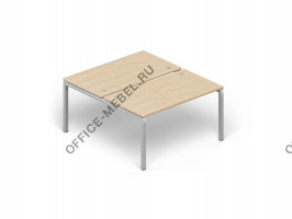 Стол BENCH на 2 рабочих места (основной элемент) PE2T128 на Office-mebel.ru