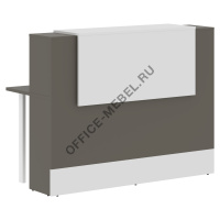 Стойка ресепшен прямая EDR 156, Мокко на Office-mebel.ru