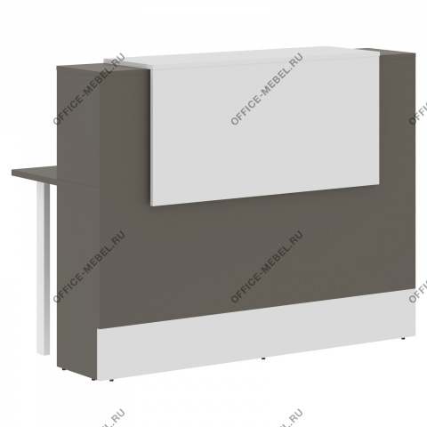 Стойка ресепшен прямая EDR 156, Мокко на Office-mebel.ru