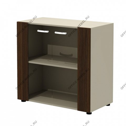 Низкий шкаф со стеклянными фасадами NT-41 на Office-mebel.ru