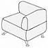 Мягкая мебель для офиса Элемент угловой 1Б на Office-mebel.ru 1