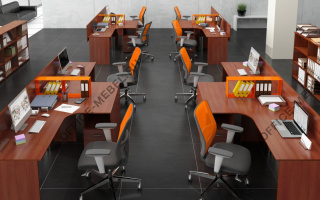 Эконом - Офисная мебель для персонала светлого декора светлого декора на Office-mebel.ru