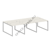 Рабочая станция на 6 раб.мест на О-образном м/к 40БО.СМ-6.1 на Office-mebel.ru