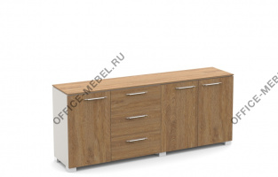 Низкий шкаф комбинированный G-70 на Office-mebel.ru