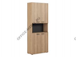Шкаф для документов 4 двери с нишей EVL404 на Office-mebel.ru