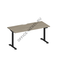 Стол письменный на электроприводе с вырезом А2 БГ 004.2 БП на Office-mebel.ru