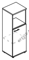 Шкаф средний узкий полузакрытый (топ ДСП) МР 9462 на Office-mebel.ru