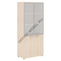 Шкаф комбинированный с дверьми в алюминиевой рамке и топом XHC 85.7 на Office-mebel.ru