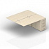 Составной стол на 2 рабочих места с приставными тумбами 4 ящика (4 громмета, приставной элемент) 2TPG148N072 на Office-mebel.ru 1