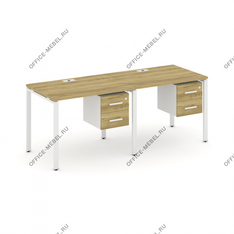 Рабочая станция односторонняя с подвесными тумбами на 2 места CN.ORS-113 A/B/W на Office-mebel.ru