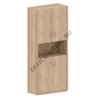 Шкаф с 2-мя комплектами глухих малых дверей SR-5W.4 на Office-mebel.ru