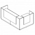Стойка ресепшен угловая л\п (полки высокие) с подсветкой  А4 9873 на Office-mebel.ru 1