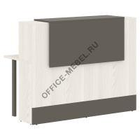 Стойка ресепшен прямая EDR 156, Ясень Траун на Office-mebel.ru