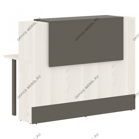 Стойка ресепшен прямая EDR 156, Ясень Траун на Office-mebel.ru