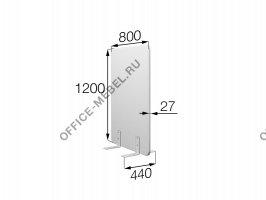 Перегородка без колес fx-80/120 на Office-mebel.ru