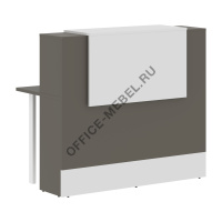 Стойка ресепшен прямая EDR 136, Мокко на Office-mebel.ru