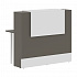 Стойка ресепшен прямая EDR 136, Мокко на Office-mebel.ru 1