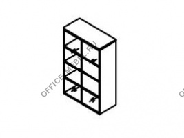 Шкаф со стеклянными дверьми FLS321 на Office-mebel.ru
