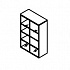 Шкаф со стеклянными дверьми FLS321 на Office-mebel.ru 1