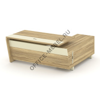 Стол руководителя с опорной тумбой Л/П COR.SRT-18 на Office-mebel.ru