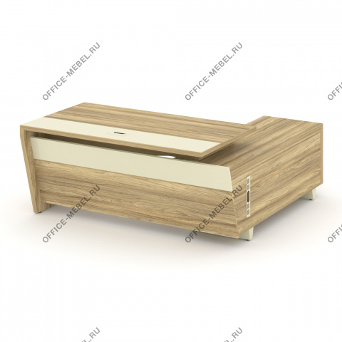 Стол руководителя с опорной тумбой Л/П COR.SRT-18 на Office-mebel.ru