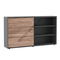 Шкаф средний со слайд-дверью DLI37252132 на Office-mebel.ru