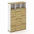 Шкаф три узкие секции, 5 ниш (3 фасада ЛДСП, 4 ниши) CN.STU-536 A на Office-mebel.ru 1