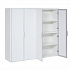 ГАЛА/GALA Шкаф для бумаг, 4 двери БЕЛЫЙ LIB4/980 +2*LIBW/980 WHITE crvGLASS на Office-mebel.ru 1