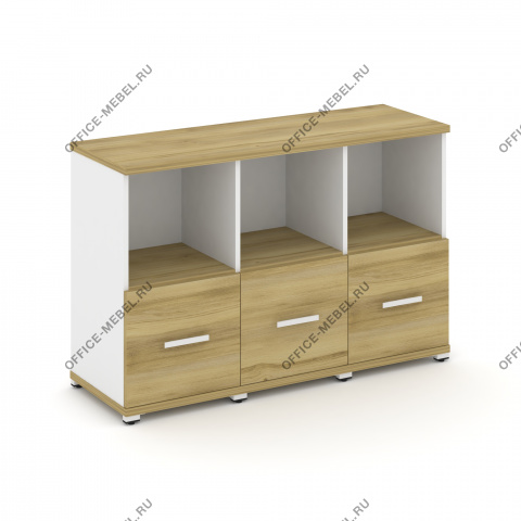 Шкаф три узкие секции, 2 ниши (3 фасада ЛДСП, 1 ниша) CN.STU-231 на Office-mebel.ru