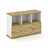 Шкаф три узкие секции, 2 ниши (3 фасада ЛДСП, 1 ниша) CN.STU-231 на Office-mebel.ru 1