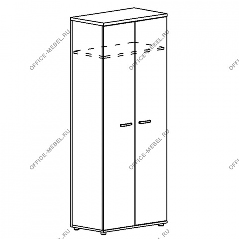 Шкаф для одежды (задняя стенка ДСП) А4 9317 на Office-mebel.ru