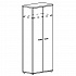 Шкаф для одежды (задняя стенка ДСП) А4 9317 на Office-mebel.ru 1