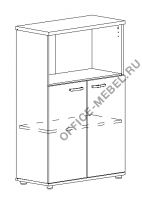 Шкаф средний полузакрытый А4 9363 на Office-mebel.ru