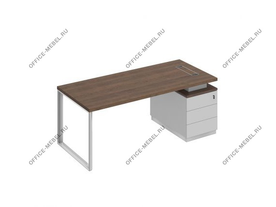 Стол руководителя на опорной тумбе (левый/правый) БР 104 на Office-mebel.ru