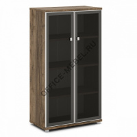 Шкаф со стеклом в алюминиевом профиле V-665 на Office-mebel.ru