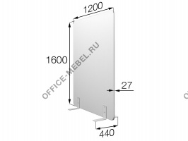 Перегородка без колес fx-120/160 на Office-mebel.ru