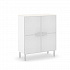 TETTO Шкаф белый 4 стекл.двери TETTO H.117 glass doors, top WHITE на Office-mebel.ru 1