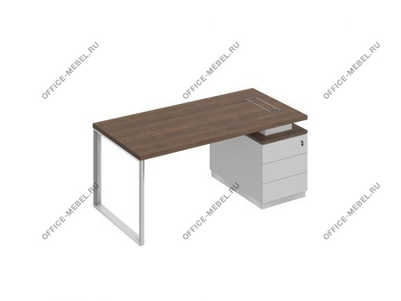 Стол руководителя на опорной тумбе (левый/правый) БР 103 на Office-mebel.ru