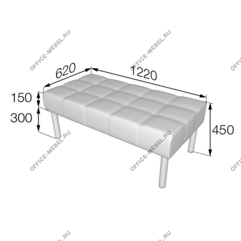 Мягкая мебель для офиса Банкетка Bu-p2 на Office-mebel.ru