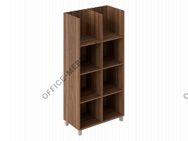 Шкаф открытый с перегородкой средний 007/013 на Office-mebel.ru