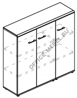 Шкаф средний комбинированный закрытый (топ МДФ) МР 9389 на Office-mebel.ru
